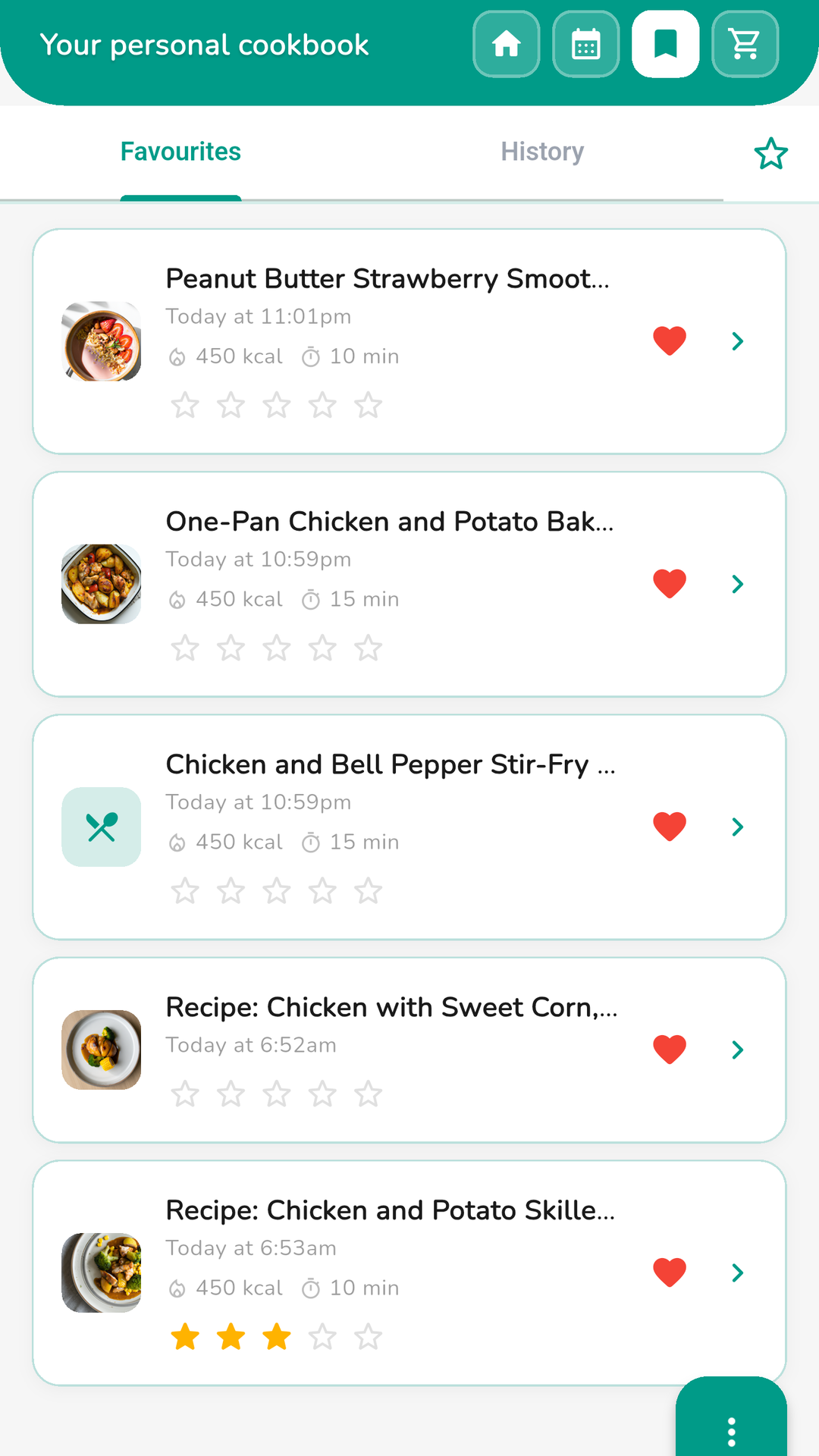 What's for Dinner app screenshot